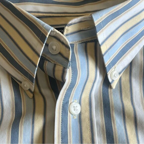 Roundtree & Yorke Shirt Short Sleeve Mens Large​​​ - Picture 12 of 12